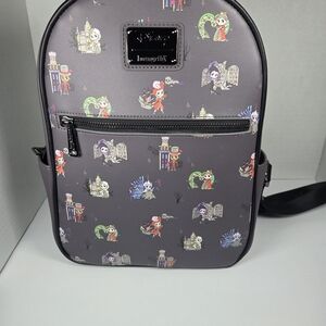 Loungefly Disney Villians Print Mini Backpack